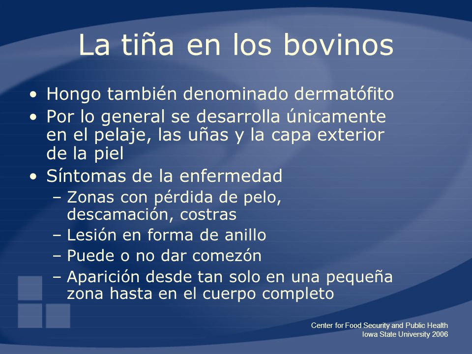 tiña bovinos tratamiento